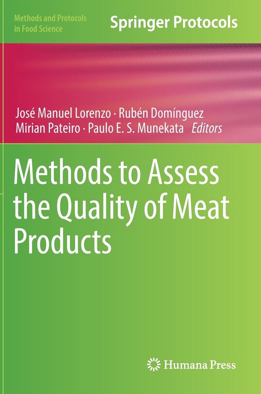 Front cover_Methods To Assess The Quality Of Meat Products