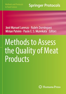 Front cover_Methods to Assess the Quality of Meat Products
