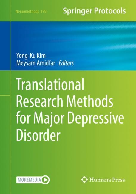 Front cover_Translational Research Methods For Major Depressive Disorder