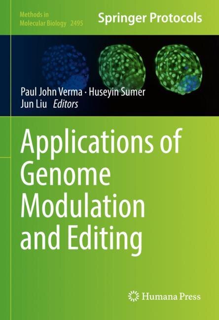 Couverture_Applications Of Genome Modulation And Editing