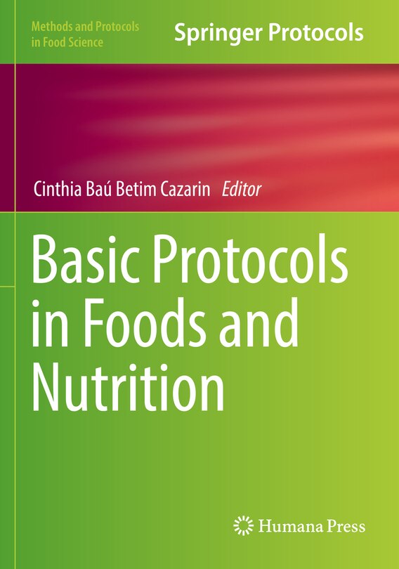 Front cover_Basic Protocols in Foods and Nutrition