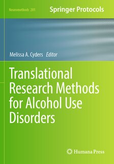 Front cover_Translational Research Methods for Alcohol Use Disorders
