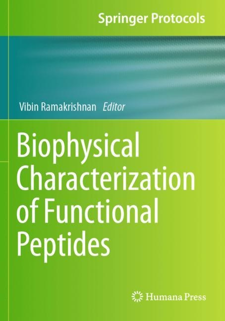 Front cover_Biophysical Characterization of Functional Peptides