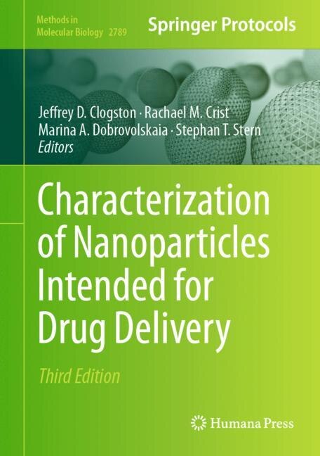 Front cover_Characterization of Nanoparticles Intended for Drug Delivery
