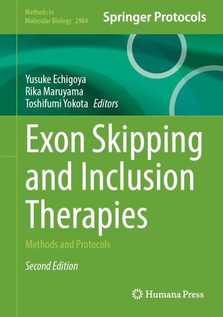 Couverture_Exon Skipping and Inclusion Therapies