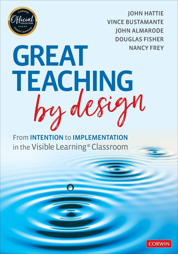 Couverture_GREAT TEACHING BY DESIGN FROM INTENTION TO IMPLEMENTATION IN