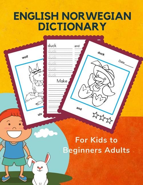 Couverture_English Norwegian Dictionary for Kids to Beginners Adults