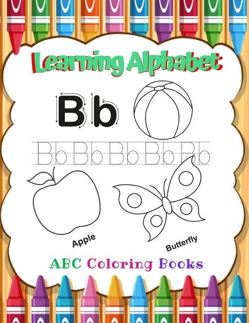 Front cover_Learning Alphabet Abc Coloring Books