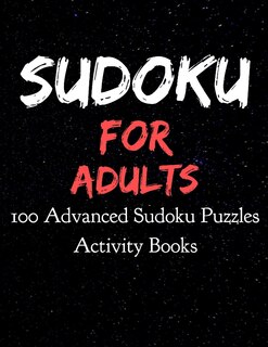 Front cover_Sudoku for Adults 100 Advanced Sudoku Puzzles Activity Books
