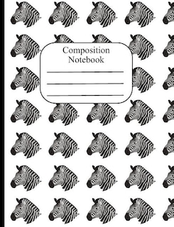Composition Notebook: Zebra Polka Dot Wide Ruled Composition Book - 120 Pages - 60 Sheets