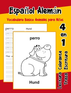 Front cover_Español Alemán Vocabulario Basico Animales para Niños