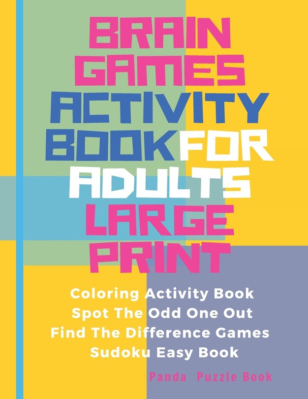Brain Games Activity Book For Adults Large Print: Activity Book Adult ...