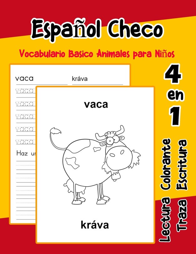 Front cover_Español Checo Vocabulario Basico Animales para Niños
