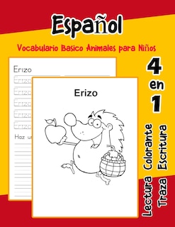 Couverture_Español Vocabulario Basico Animales para Niños