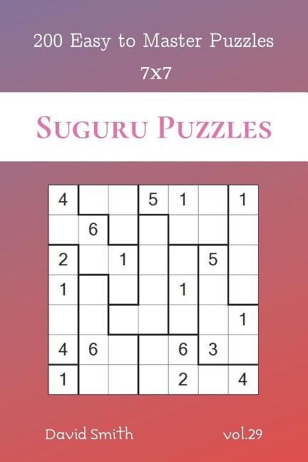 Front cover_Suguru Puzzles - 200 Easy to Master Puzzles 7x7 vol.29