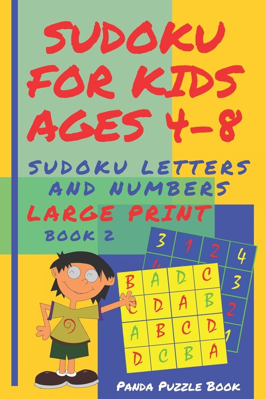 Front cover_Sudoku For Kids Ages 4-8 - Sudoku Letters And Numbers
