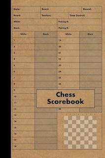 Chess Scorebook: 100 Games - Chess Workbook - Notation Scoresheets to Log Scores, Matches, Tournaments and Results - Score Pad
