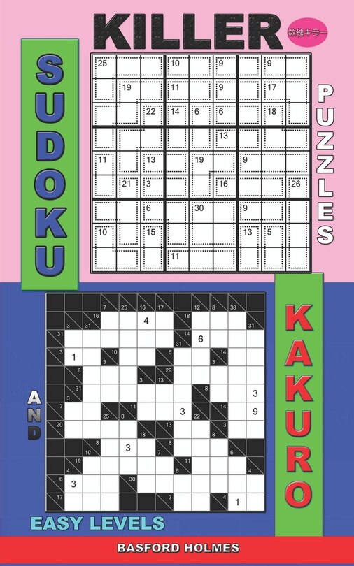 Couverture_Killer sudoku puzzles and Kakuro.