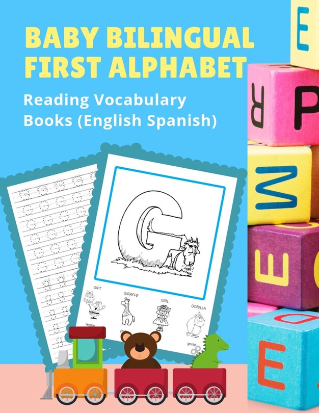 Front cover_Baby Bilingual First Alphabet Reading Vocabulary Books (English Spanish)