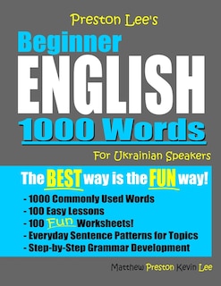 Preston Lee's Beginner English 1000 Words For Ukrainian Speakers