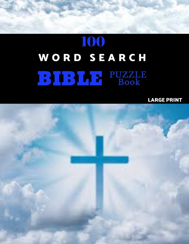 Front cover_100 Word Search Bible Puzzle Book Large Print