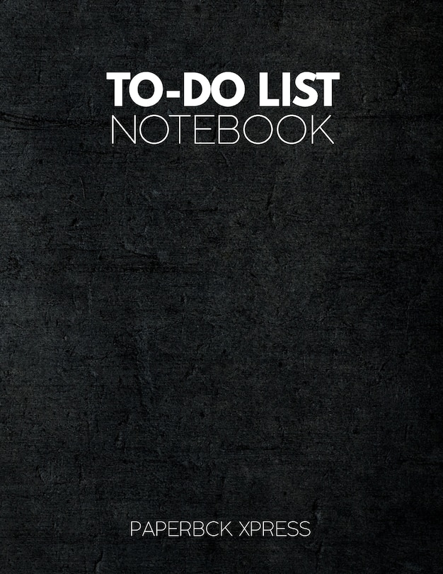 Front cover_To Do List Notebook