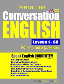 Front cover_Preston Lee's Conversation English For Chinese Speakers Lesson 1 - 60 (British Version)