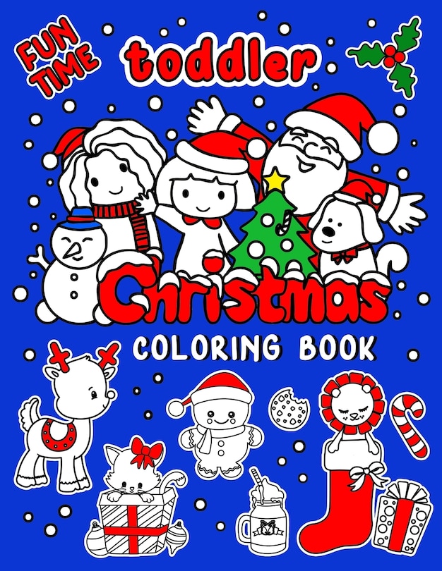 Front cover_Fun Time Toddler Christmas Coloring Book