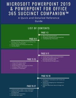 Front cover_Microsoft PowerPoint 2019 & PowerPoint for Office 365 Succinct Companion(TM)