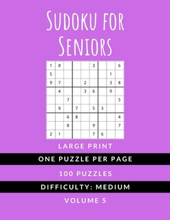 Front cover_Sudoku For Seniors
