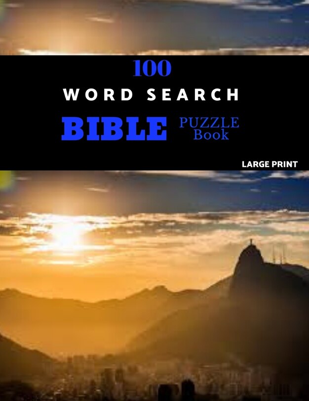 Front cover_100 Word Search Bible Puzzle Book Large Print