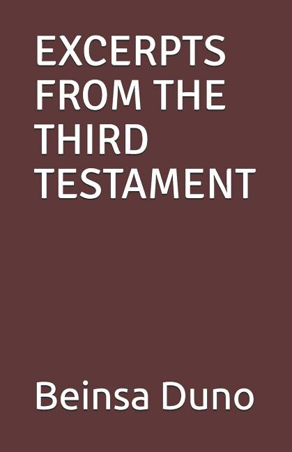 Couverture_Excerpts from the Third Testament