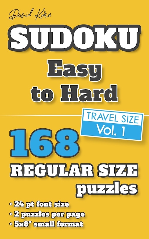 Front cover_David Karn Sudoku - Easy to Hard Vol 1