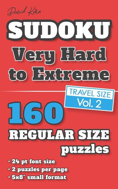 Front cover_David Karn Sudoku - Very Hard to Extreme Vol 2