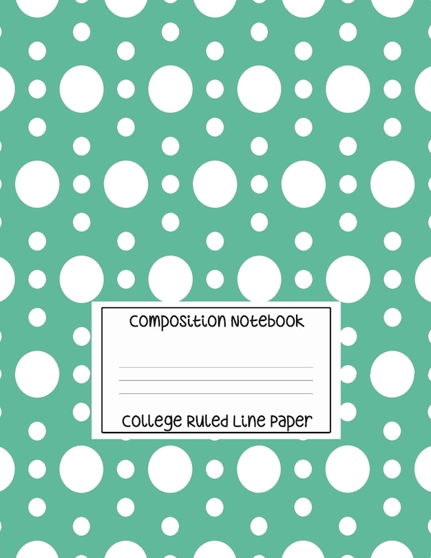 Composition Notebook - College Ruled Line Paper: White Circle Pattern, 120 Pages, 8.5x11 in