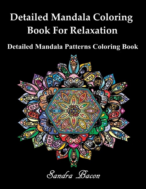 Front cover_Detailed Mandala Coloring Book For Relaxation