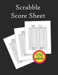 Scrabble Score Sheet: 100 pages scrabble game word building for 2 players scrabble books for adults, Dictionary, Puzzles Games, Scrabble Score Keeper, Scrabble Game Record Book, Size 8.5 x 11 Inch