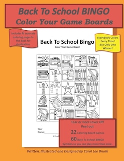 Back To School Bingo: Color Your Game Boards