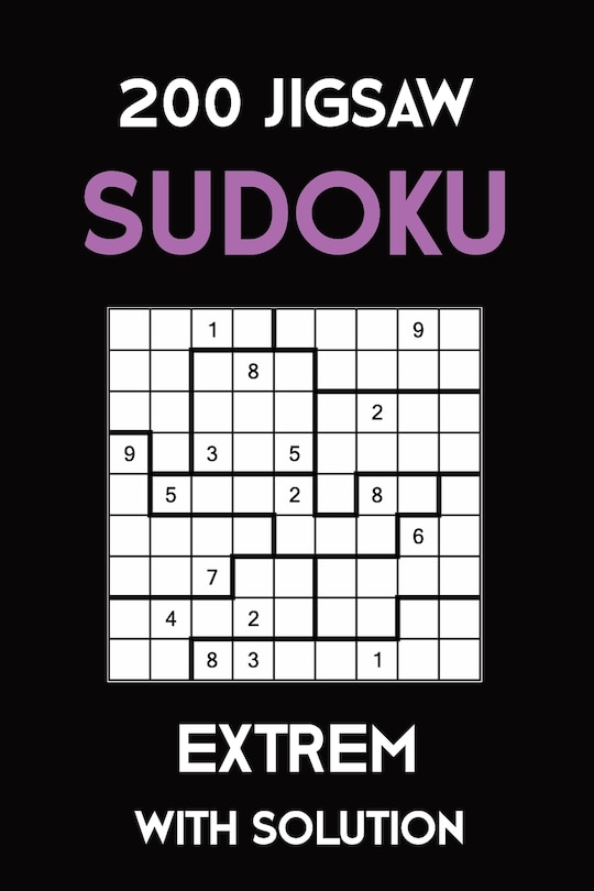 Couverture_200 Jigsaw Sudoku Extrem With Solution