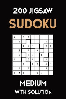 Front cover_200 Jigsaw Sudoku Medium With Solution