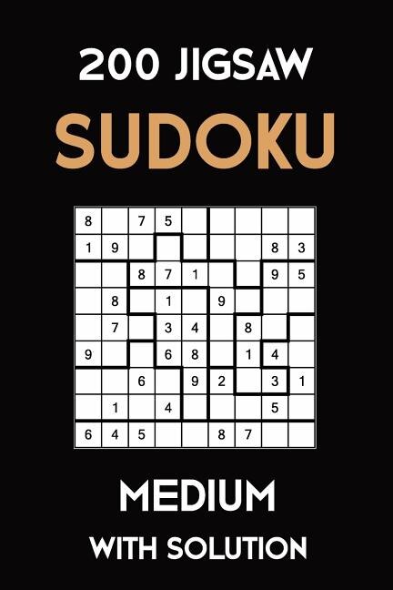 Front cover_200 Jigsaw Sudoku Medium With Solution
