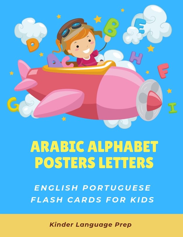 Front cover_Arabic Alphabet Posters Letters English Portuguese Flash Cards for Kids