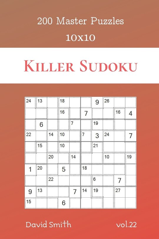 Front cover_Killer Sudoku - 200 Master Puzzles 10x10 vol.22