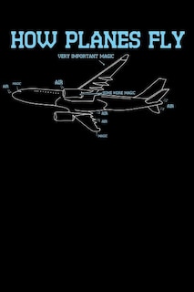 How Planes Fly: 120 Pages I 6x9 I Graph Paper 4x4 I Funny Science, Space & Galaxy Gift I Moon & Planet