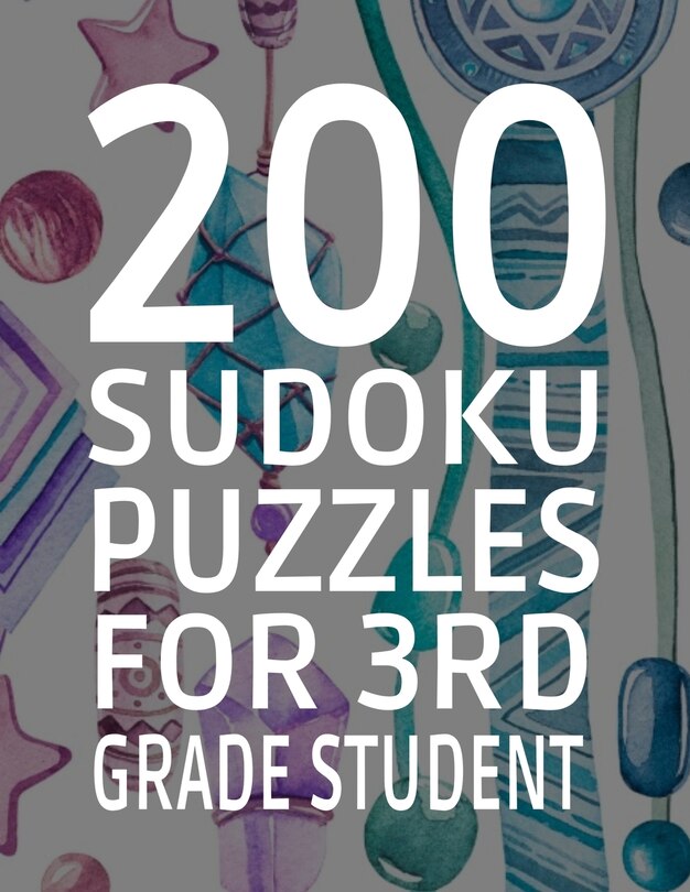 Front cover_200 Sudoku Puzzles for 3rd Grade Student