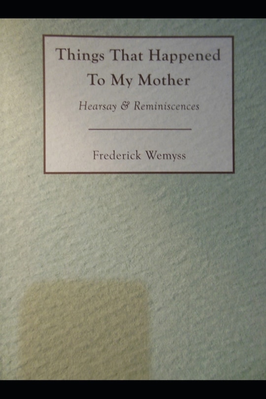 Couverture_Things That Happened To My Mother
