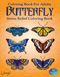 Front cover_Butterfly Coloring Book For Adults