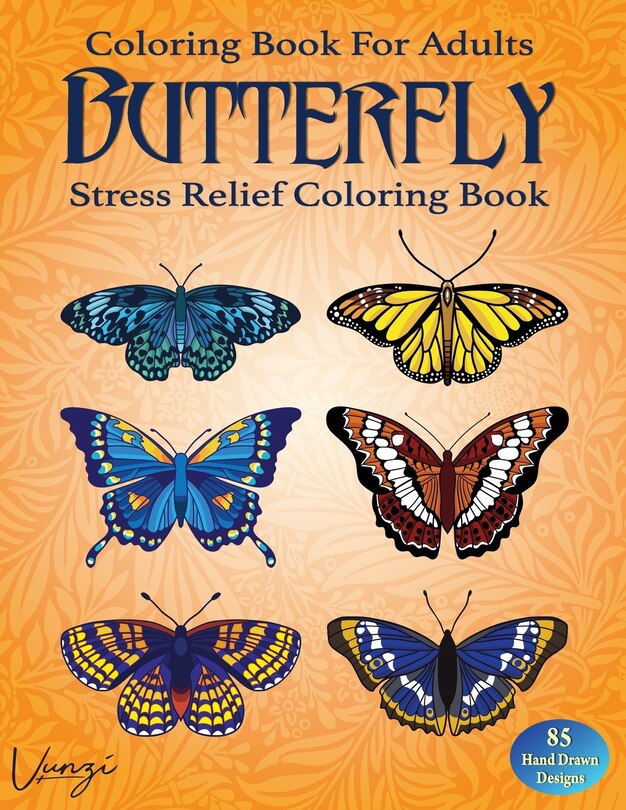 Front cover_Butterfly Coloring Book For Adults