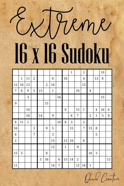 Front cover_Extreme 16 x 16 Sudoku