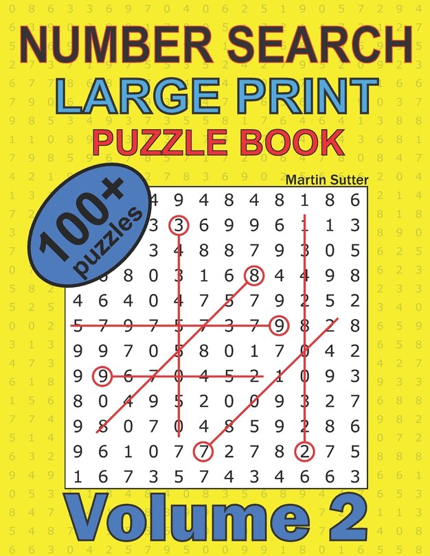 Couverture_Number Search - Large Print - Puzzle Book - 100 Plus Puzzles - Volume 2